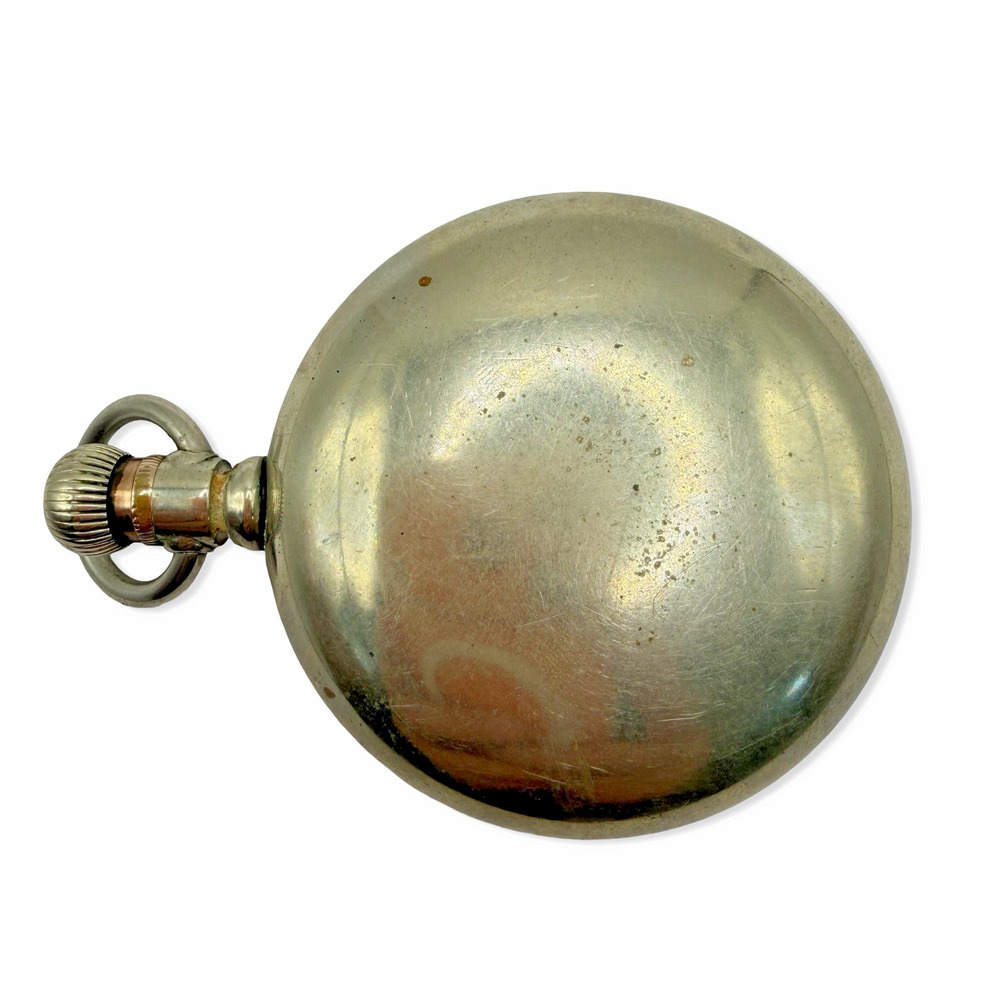 Antique NM Johnson Bemidji MN Pocket Watch Fancy Dial Thick Crystal Runs - Picture 14 of 15